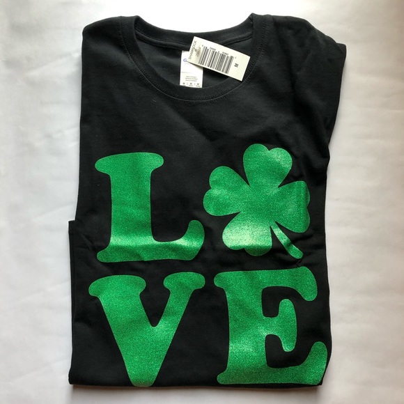 LOVE shamrock short sleeve t-shirt - Picture 1 of 1